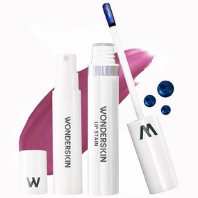 Wonderskin Wonder Blading Lip Stain Peel Off and Reveal Kit - Long Lasting, Waterproof Nude Lip Tint, Transfer Proof Natural Makeup Stain Kit (Bella)