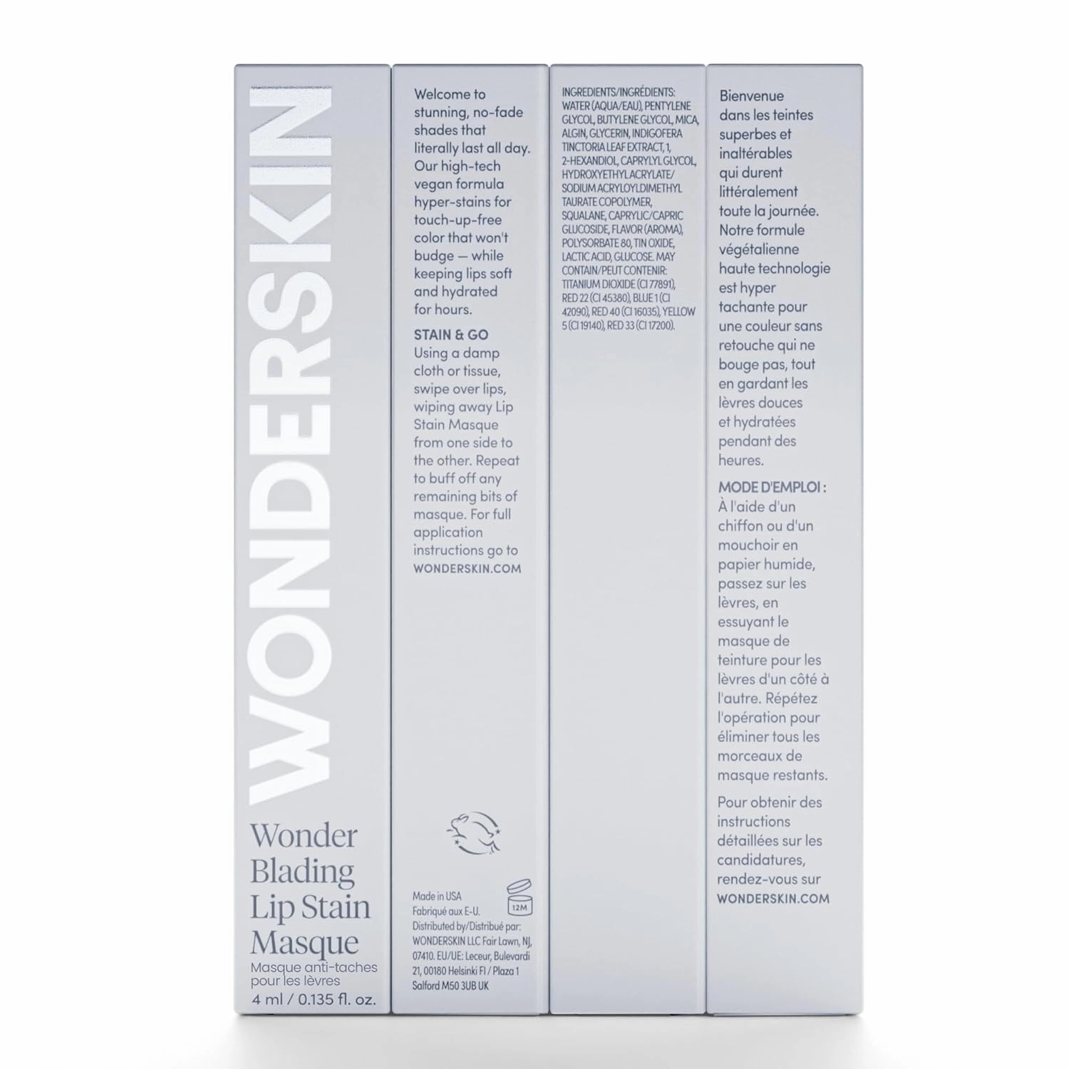Wonderskin Wonder Blading Lip Stain Peel Off Masque - Long Lasting, Waterproof and Transfer Proof Pink Lip Tint, Matte Finish Peel Off Makeup (Neon Rose Masque)