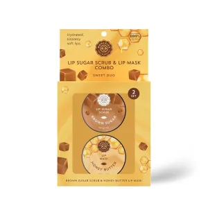 Woolzies Brown Sugar Lip Care Duo: Exfoliating & Smoothing Lip Mask   Lip Sugar Scrub - 1 Ounce (Sweet Duo)