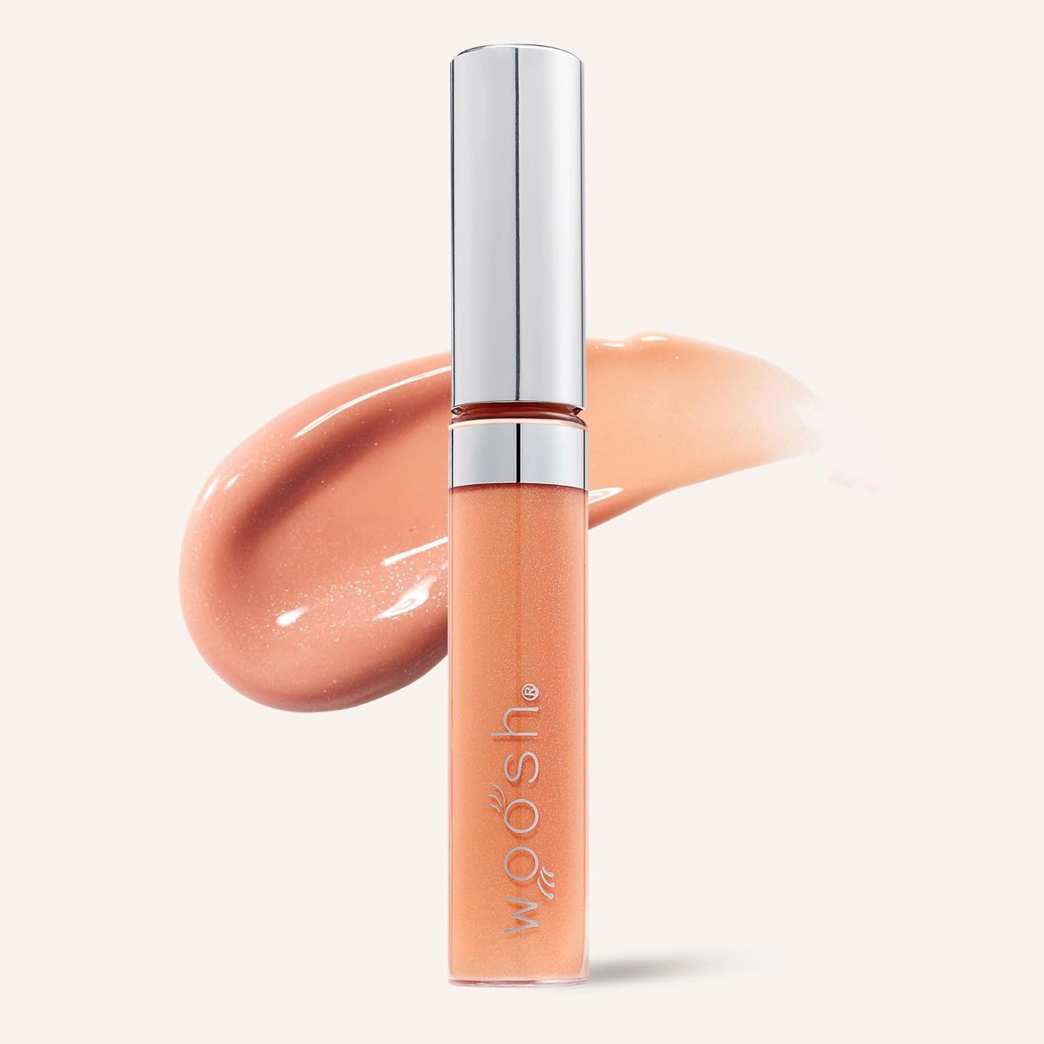 Woosh Beauty, Spin-On Lip Gloss, Hydrating Hyaluronic Acid & Shea Butter, No Fine Lines, Shine Finish, Vegan & Cruelty-Free - Glaze