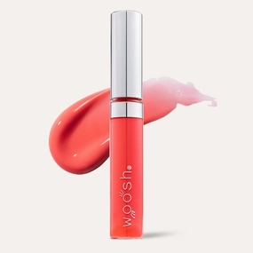 Woosh Beauty, Spin-On Lip Gloss, Hydrating Hyaluronic Acid & Shea Butter, No Fine Lines, Shine Finish, Vegan & Cruelty-Free - Splash