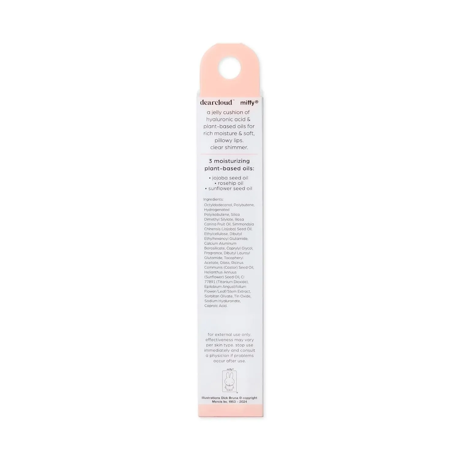 x Miffy Lip Serum Jelly - Clear Skies Tinted Gloss for Hydration & Shine (Clear Skies)