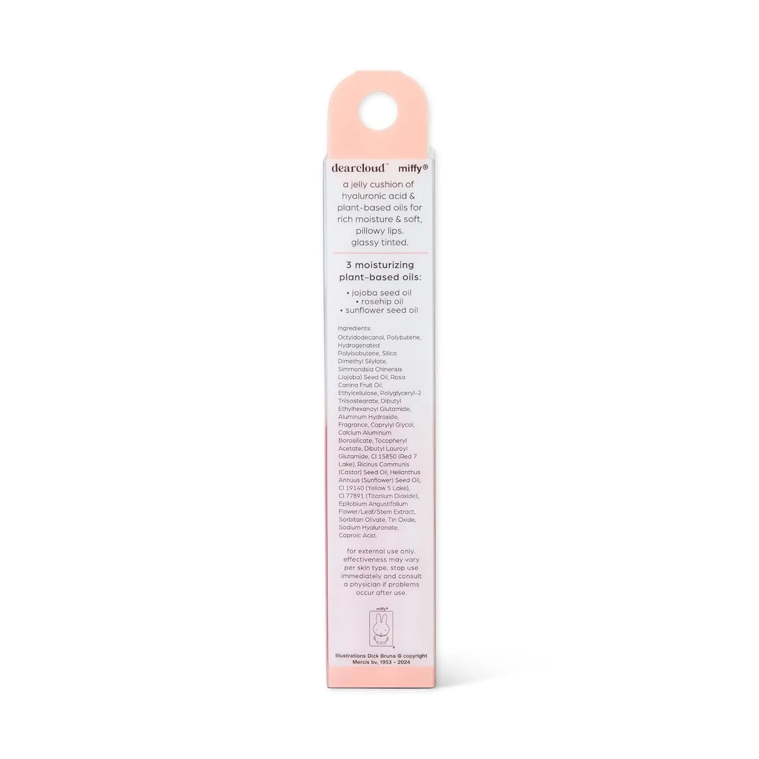 x Miffy Lip Serum Jelly - Dear Bun Tinted Gloss for Hydration & Shine (Dear Bun)