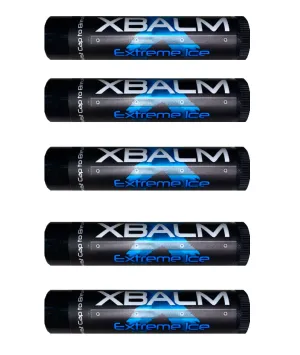 XBalm 5 PACK - Extreme Protection Lip Balm - Lip Balm w/SPF 15 (Extreme Ice)
