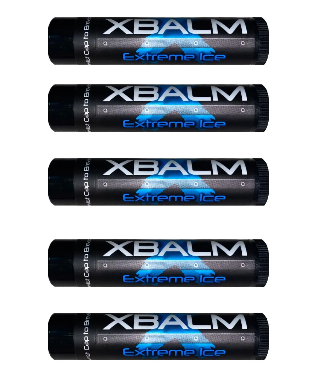 XBalm 5 PACK - Extreme Protection Lip Balm - Lip Balm w/SPF 15 (Extreme Ice)