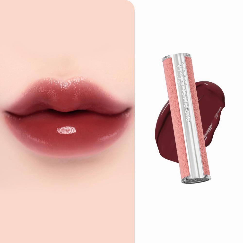 YNM Candy Gloss Balm 3g (10 DARK PLUM, 3g)( 9 colors) K-beauty, Tinted, Color Lipstick Balm, Glossy, Moisture, korean, Jello lips, Non-Sticky and Long-lasting