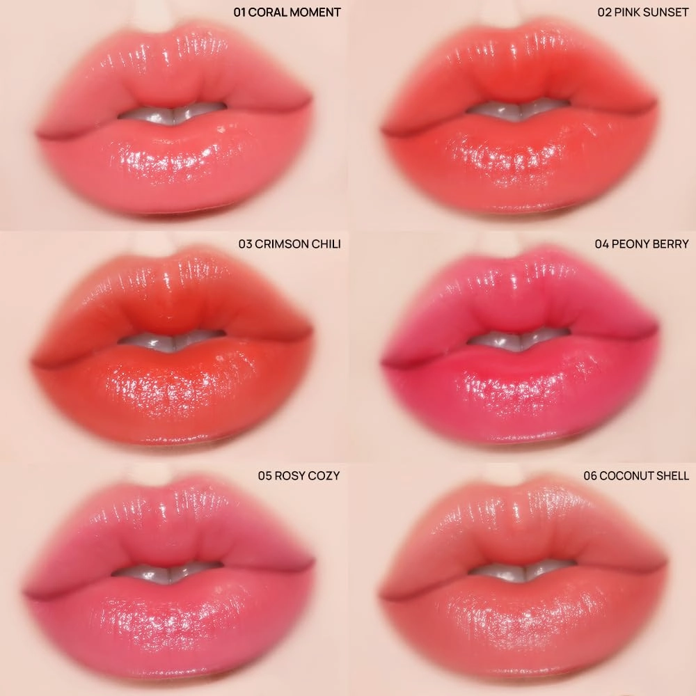 YNM Candy Gloss Balm 3g (10 DARK PLUM, 3g)( 9 colors) K-beauty, Tinted, Color Lipstick Balm, Glossy, Moisture, korean, Jello lips, Non-Sticky and Long-lasting