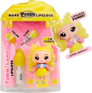 Yummiland x Peeps Lip Gloss Doll – Goldie Mallows, Ages 4 
