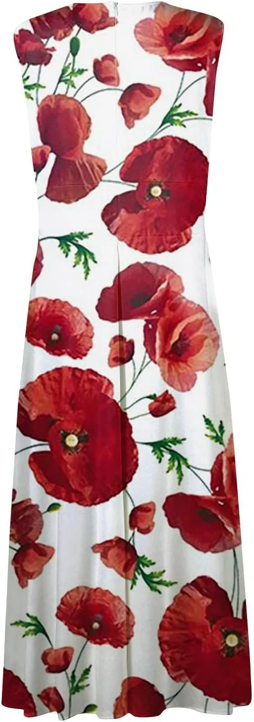 ZDRZK Women's Casual Dresses Sleeveless Wrapped Chest Maxi Dresses Marble Print Sexy Flowy Summer Dresses Trendy 2024